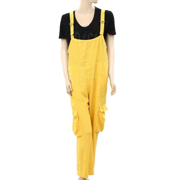 BDG Urban Outfitter Tilly Linen Utility Overall Jumpsuit Effortless M NWD 234439 - Picture 6 of 12